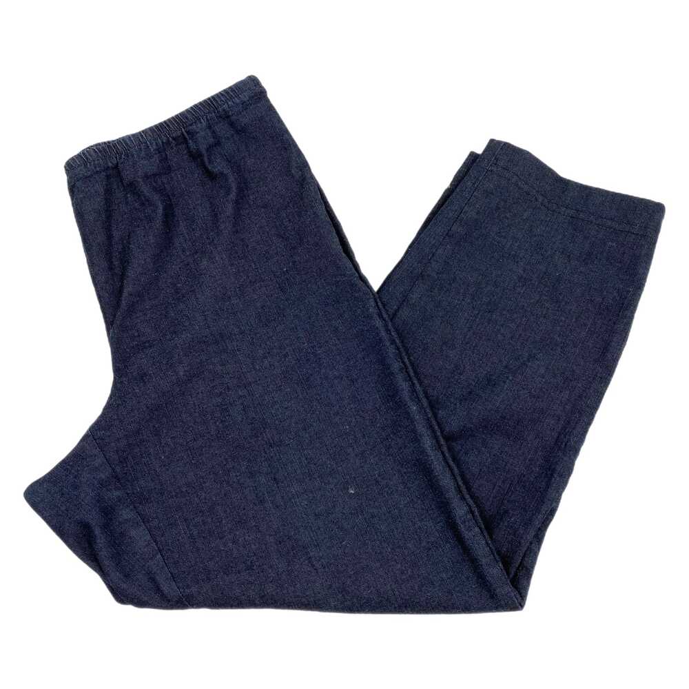 Eileen Fisher Blue Ankle Chambray Pants | Womens M